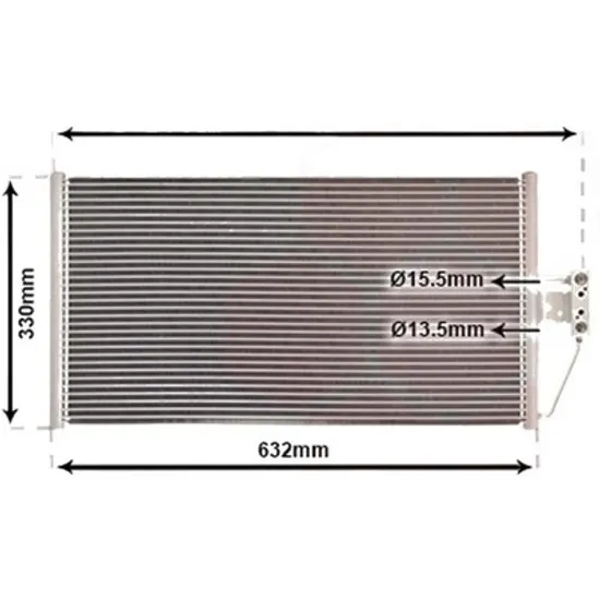 Radiator aer conditionat BMW 4 Coupe F32; F82 2013-> 435 i xDrive 225KW 306CP , pentru motor N55 B30 A perioada 2013 2014,2015 2016