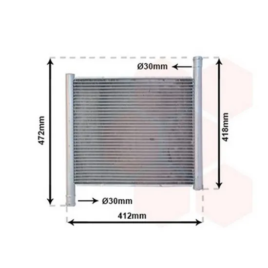 Radiator Motor SMART FORTWO cupe 450 2004->2007 Radiator apa pentru toate modelele 38x35 Perioada 1998 1999 2000 2001 2002 2003 2004 2005 2006 2007