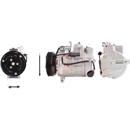 Compresor aer conditionat MERCEDES A-CLASS W176 2012->2018 pentru A 220 d , perioada 2015 2016 2017 2018