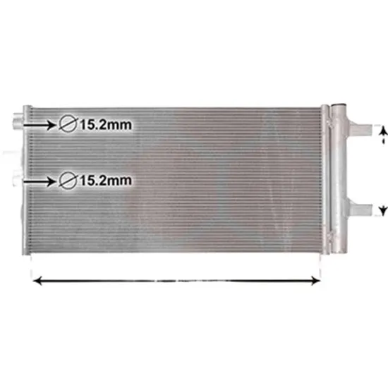 Radiator aer conditionat OPEL ASTRA H GTC 2005->2010 1.7 CDTI 92KW 125CP , pentru motor A 17 DTR, Z 17 DTR perioada 2007 2008,2009 2010