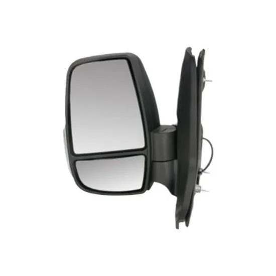 Oglinda exterioara stanga FORD TRANSIT CONNECT 2014-> perioada 2013 2014 2015 2016 2017 2018 cu semnal, reglaj manual, brat oglinda scurt, fara incalzire,