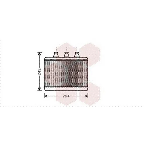 Radiator Incalzire BMW 7 E65 2001->2008 Calorifer (BR) (180x260x26) Perioada 2001 2002 2003 2004 2005 2006 2007