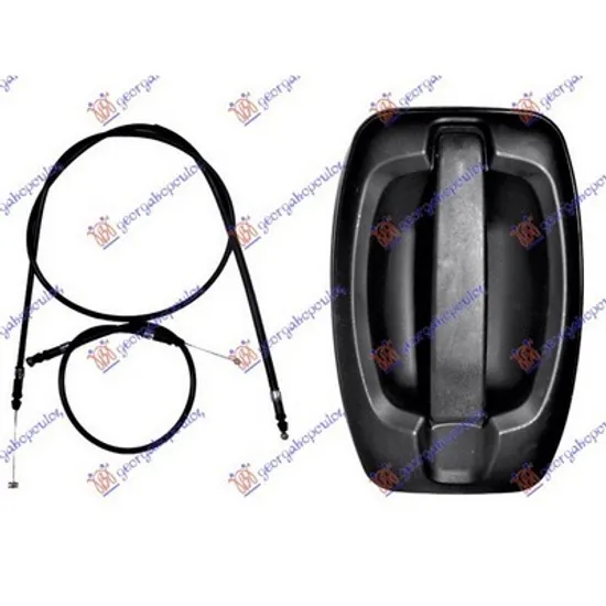 Maner Usa CITROEN JUMPER 2006-> Maner exterior usa laterala cu 2 cabluri Perioada 2006 2007 2008 2009 2010 2011 2012 2013 2014 2015 2016 2017 2018