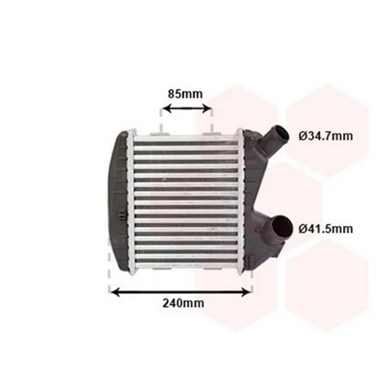 Intercooler SMART FORTWO cupe 450 2004->2007 Radiator intercooler diesel 170x218x50 Perioada 1998 1999 2000 2001 2002 2003 2004 2005 2006 2007