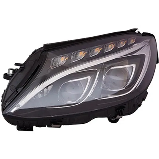 Far stanga MERCEDES C-CLASS Coupe C205 2015-> perioada 2015 2016 2017 2018 fara motor reglaj, fara unitate de control, semnal transparent, cu reglaj electric, adaptiv, cu bec LED