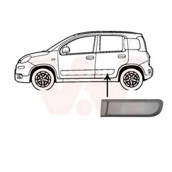 Bandou Usa FIAT PANDA 312 2012-> Bandou usa spate stanga, Perioada 2012 2013 2014 2015 2016 2017 2018