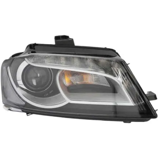 Far dreapta AUDI A3 Cabriolet 8P7 2008->2013 perioada 2011 2012 2013 , fara motor reglaj, fara unitate de control Xenon, semnal transparent, cu bec D3S Lampa descarcare gaze cu bec LED