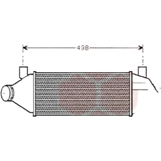 Intercooler FORD TRANSIT 2000->2006 pentru 2.4 DI RWD , perioada 2000 2001 2002 2003 2004 2005 2006
