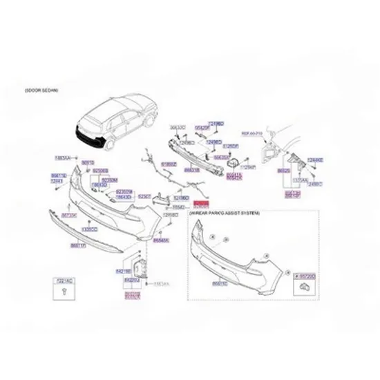 Stop Ceata Spate HYUNDAI i30 2017-> Lampa ceata spate (O) STANGA Perioada 2017 2018 2019 2020