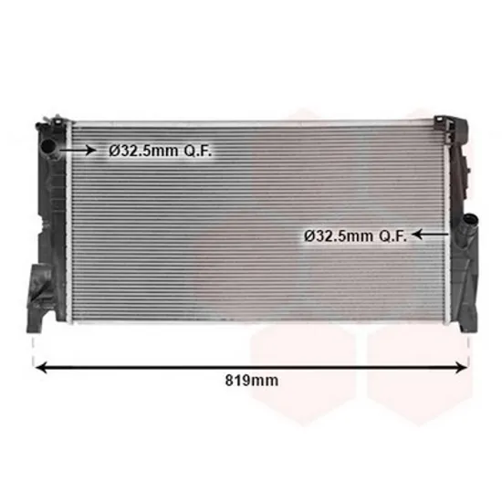 Radiator Motor BMW X1 F48 2014-> Radiator apa 1.5 (18i) benzina AUTO - 1.5 (16D) diesel AUTO (680x350x26) (3 TUBES) Perioada 2015 2016 2017 2018 2019 2020 2021 2022 2023 2024