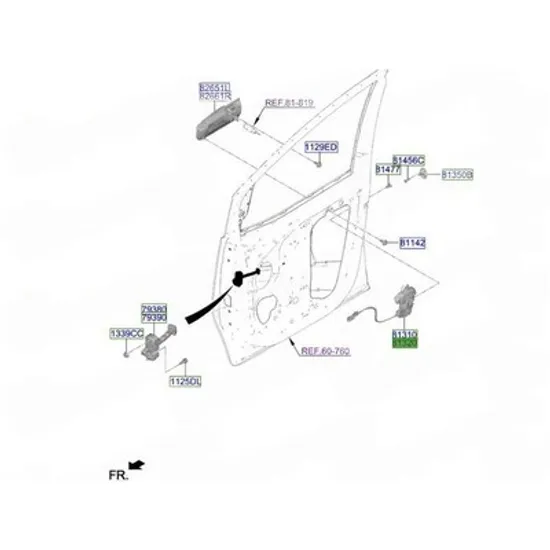 Broasca usa HYUNDAI STARIA 2025-> Broasca usa fata (O) DREAPTA Perioada 2025