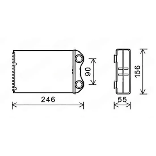 Radiator Incalzire MINI MINI COOPER R50, R53 2001->2006 Calorifer (200x145x32) Perioada 2004 2005 2006 2007 2008