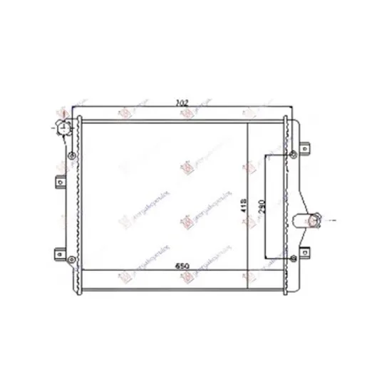 Radiator Motor AUDI TT 8J3 2006->2014 Radiator 2.0 TFSi - 2.0 TDi 650x450 BEHR Perioada 2006 2007 2008 2009 2010 2011 2012 2013 2014