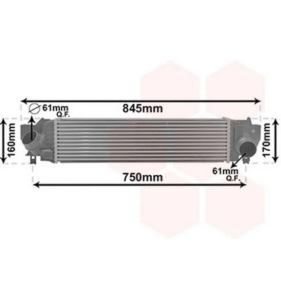 Intercooler MINI COUNTRYMAN F60 2016-> Radiator intercooler toate diesel si 2.0 220i benzina Perioada 2016 2017 2018 2019 2020 2021 2022