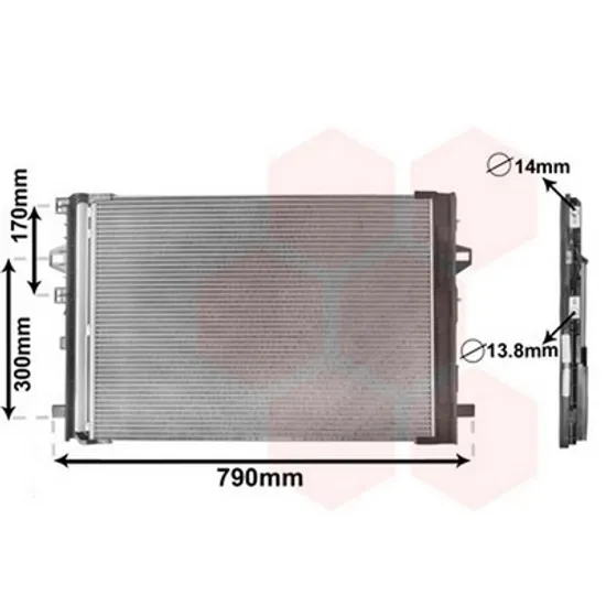 Radiator Aer Conditionat MERCEDES GLA-CLASS X156 2013-> Radiator aer conditionat benzina/diesel 61x45.8 Perioada 2013 2014 2015 2016 2017 2018 2019 2020 2021 2022 2023