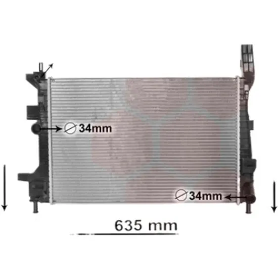 Radiator apa FORD TRANSIT CONNECT 2014-> pentru 1.5 EcoBlue, perioada 2018 2019 2020 2021 2022 2023
