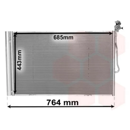 Radiator aer conditionat RENAULT KANGOO 1997->2007 pentru 1.6 Expression Flex, 1.6 Flex, perioada 2007 2008 2009 2010 2011 2012 2013 2014 2015 2016 2017 2018