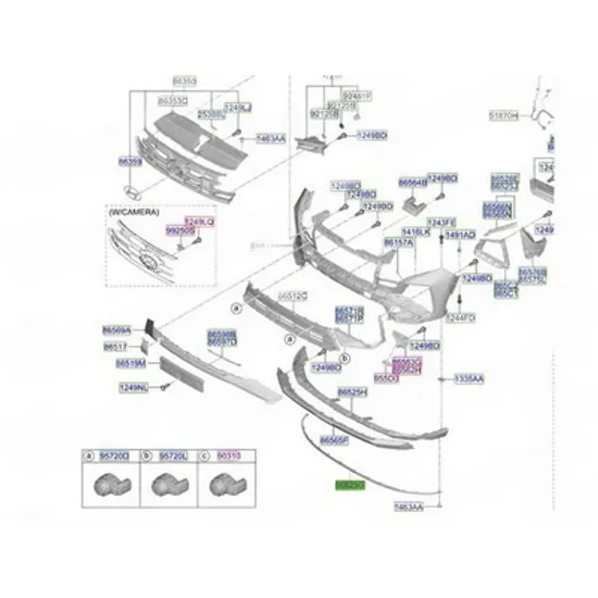Spoiler Bara fata HYUNDAI TUCSON 2020-> Spoiler Bara fata (O) Perioada 2024 2025