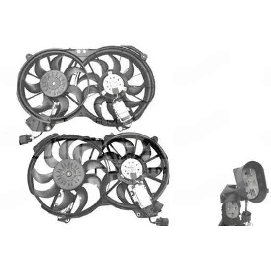 Ventilator Motor AUDI A6 C6 2004->2011 Ventilator (dublu) 2.7-3.0 diesel Perioada 2004 2005 2006 2007 2008
