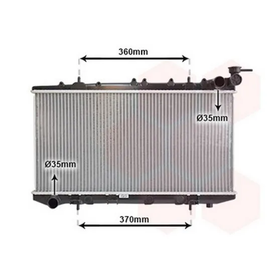 Radiator Motor NISSAN ALMERA TINO 1998->2006 Radiator apa 2,0CC diesel +/- A/C 64,5x32 Perioada 1995 1996 1997 1998 1999 2000