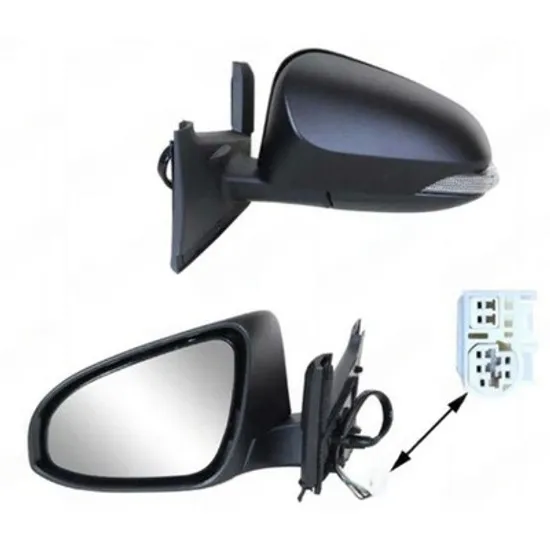 Oglinda TOYOTA YARIS 2013->2020 Oglinda exterioara electrica cu incalzire cu rabatare electrica pentru vopsit (cu semnal) STANGA Perioada 2013 2014 2015 2016 2017 2018 2019 2020