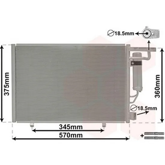 Radiator Aer Conditionat FORD KA 2008-> Radiator aer conditionat 1,5 TDCi (57x35,7x16) 2016-> Perioada 2008 2009 2010 2011 2012 2013 2014 2015 2016