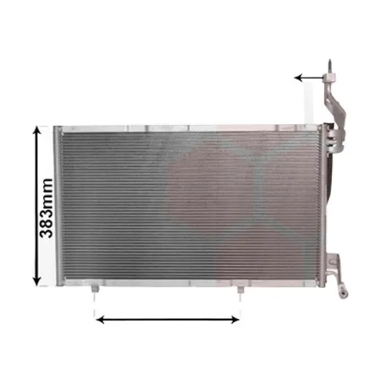 Radiator aer conditionat DAEWOO LANOS 1997-> pentru 1.6 16V, perioada 1997 1998 1999 2000 2001 2002