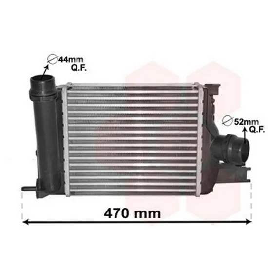 Intercooler DACIA SANDERO 1 2008->2013 Radiator intercooler benzina/ diesel (255x226x62) Perioada 2008 2009 2010 2011 2012