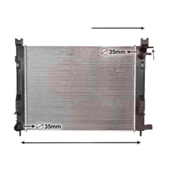 Radiator apa RENAULT LOGAN / STEPWAY 2 2012-> 1.6 75KW 102CP , pentru motor K4M 842, K4M 845 perioada 2014 2015,2016,2017,2018 2019