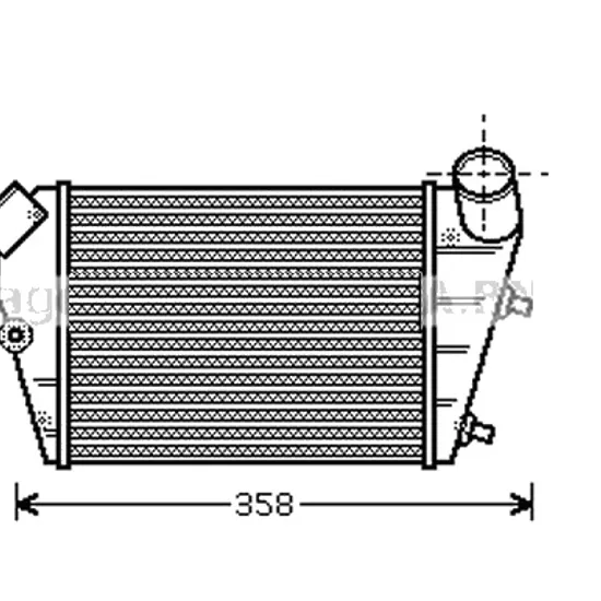 Intercooler LANCIA LYBRA 1999->2005 pentru 1.9 JTD , perioada 1999 2000 2001 2002 2003 2004 2005