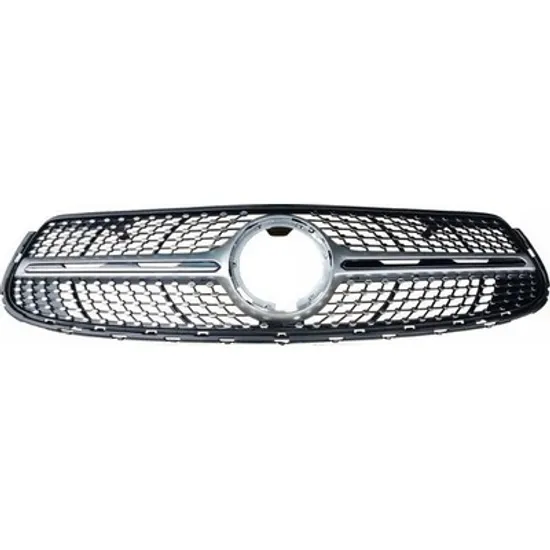 Grila Radiator MERCEDES GLC X253 2015-> Grila radiator completa (argintiu cu ornament cromat) (AMG-LINE) Perioada 2020 2021 2022 2023