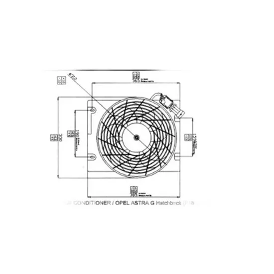 Ventilator Motor OPEL ASTRA G 1998->2009 Electroventilator aer conditionat benzina, Perioada 1998 1999 2000 2001 2002 2003 2004 2005 2006 2007 2008 2009