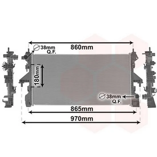 Radiator Motor CITROEN JUMPER 2006-> Radiator apa 2.0 BlueHDi diesel MANUAL (780x390x32) Perioada 2014 2015 2016 2017 2018