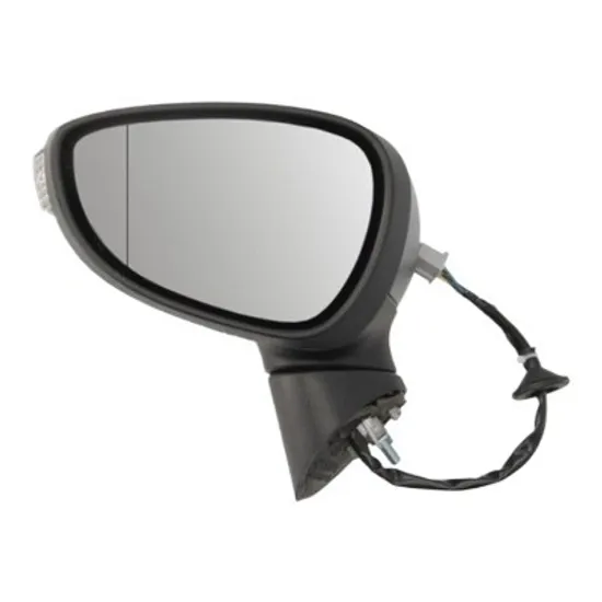 Oglinda exterioara dreapta FORD FIESTA 5 JH 2008->2017 perioada 2010 2011 2012 2013 2014 2015 pana la an de fabricatie 05/2012, cu semnal, reglaj electric, prevopsit grund