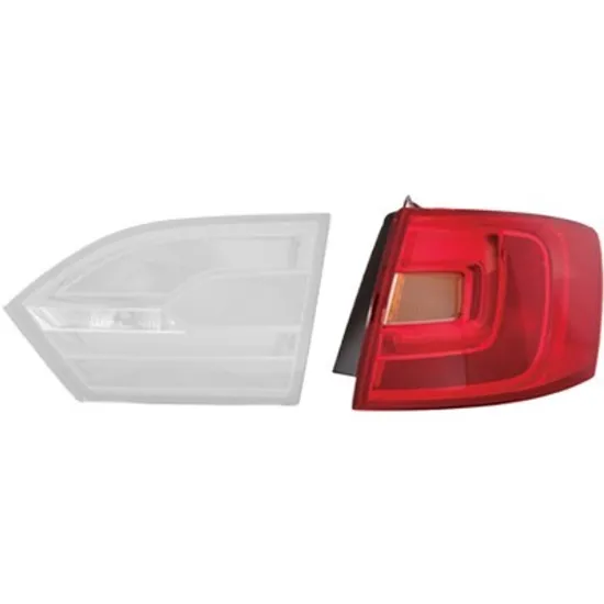 Lampa stop spate dreapta VW JETTA 6 2010-> perioada 2010 2011 2012 2013 2014 2015 2016 2017 pana la an de fabricatie 2015, semnal galben, exterior