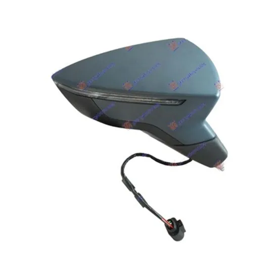 Oglinda SEAT LEON 2012-> Oglinda exterioara electrica cu incalzire cu rabatare electrica pentru vopsit cu semnal dreapta, Perioada 2012 2013 2014 2015 2016 2017