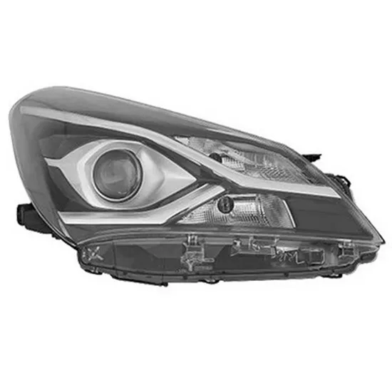 Faruri TOYOTA YARIS 2013->2020 Far reglaj electric (cu proiector) (E) (DEPO) dreapta Perioada 2017 2018 2019 2020 2021 2022 2023