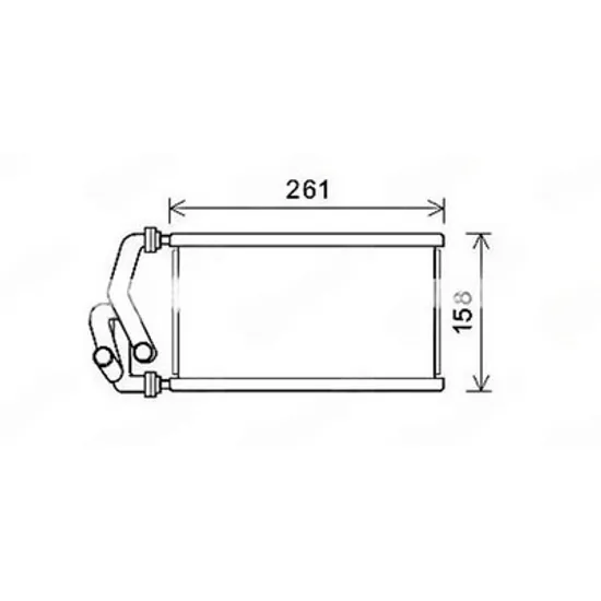 Radiator Incalzire HONDA CR-V 3 2006->2012 Calorifer (130x250x26) Perioada 2010 2011 2012 2013