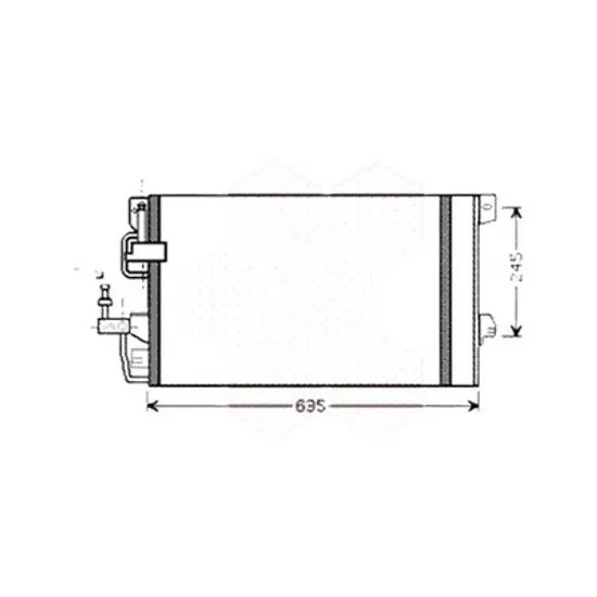 Radiator aer conditionat TOYOTA PROACE 2016-> 2.0 D4d 90KW 122CP , pentru motor 4WZ-FTV perioada 2016 2017,2018,2019,2020 2021