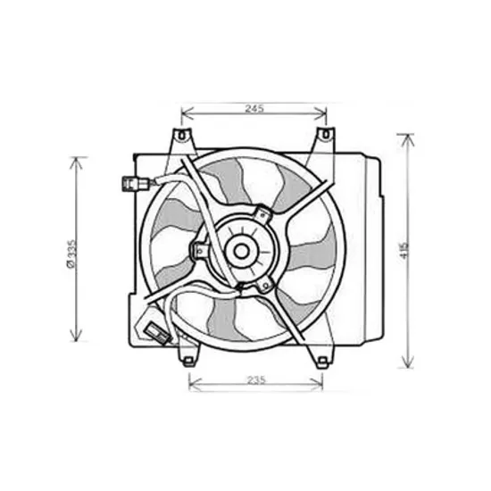 Ventilator Motor KIA PICANTO 2011->2017 Electroventilator complet diesel /benzina, 2004->2008 Perioada 2004 2005 2006 2007