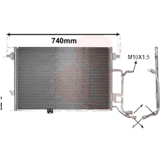 Radiator aer conditionat AUDI A4 B8 2007->2015 2.0 TDI quattro 140KW 190CP , pentru motor CNHA perioada 2013 2014 2015