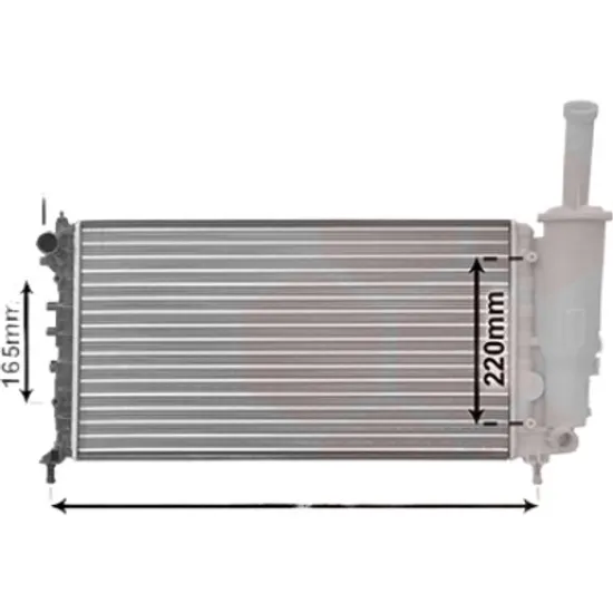 Radiator apa FIAT PUNTO 188 1999->2012 pentru 1.2 60, perioada 1999 2000 2001 2002 2003 2004 2005 2006 2007 2008 2009 2010