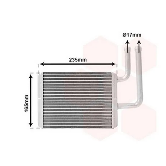 Radiator Incalzire MITSUBISHI OUTLANDER 1 2001->2006 Calorifer (BR) (200x160x26) Perioada 2003 2004 2005 2006