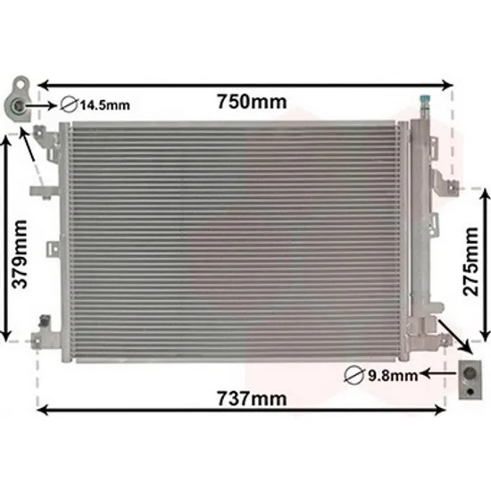 Radiator Aer Conditionat VOLVO XC90 1 2002->2014 Radiator aer conditionat benzina-diesel 2006-> 635x436x16 Perioada 2007 2008 2009 2010 2011 2012 2013