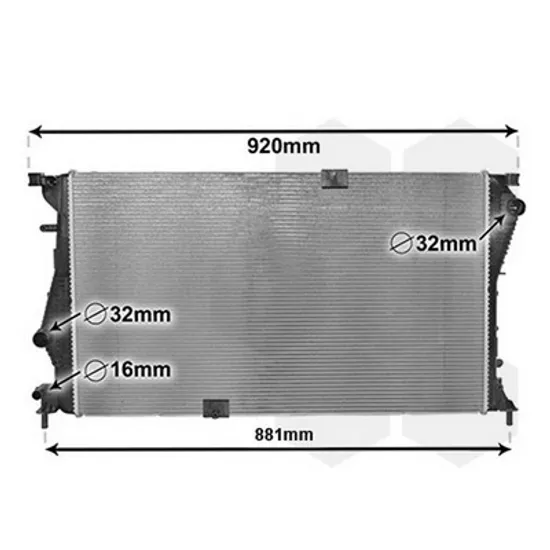 Radiator Motor RENAULT TRAFIC 2 2001-> Radiator apa 2 0 CDTi 78x45 8 VALEO TYPE Perioada 2006 2007 2008 2009 2010 2011 2012 2013 2014
