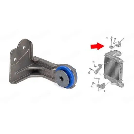 Suport Radiator CITROEN BERLINGO K9 2018-> Suport Radiator intercooler inferioara Perioada 2019 2020 2021 2022 2023 2024