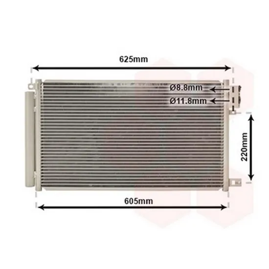 Radiator Aer Conditionat ALFA ROMEO MITO 2008->2018 Radiator aer conditionat 1,4i 16V (57x33x1,6) Perioada 2008 2009 2010 2011 2012 2013 2014 2015 2016 2017 2018