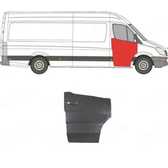 Fata Usa MERCEDES SPRINTER 906 2006->2017 Fata Usa fata DREAPTA Perioada 2006 2007 2008 2009 2010 2011 2012 2013