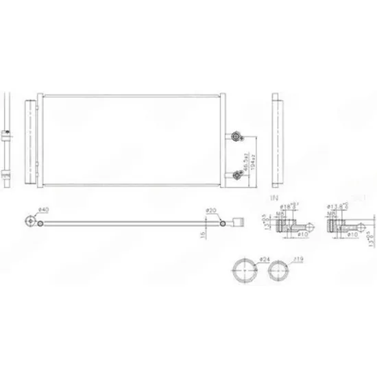 Radiator Aer Conditionat VOLVO V60 2 2018-> Radiator condensator aer conditionat 2.0-2.0 HYBRID benzina - 2.0 diesel (714x332) Perioada 2018 2019 2020 2021 2022 2023