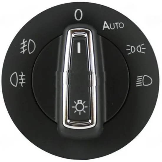 Comutator lumini SKODA OCTAVIA 3 2012->2019 Buton comanda faruri cu Proiector AUTO (cromat) (10pin) Perioada 2017 2018 2019 2020
